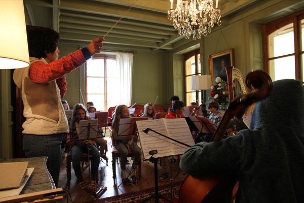 Séance d'orchestre - Villa Jolimont -Stage d'été 2016